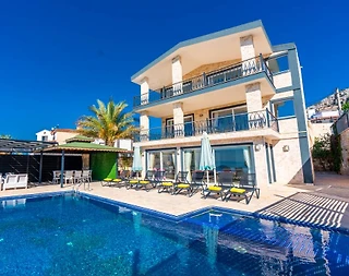 Kaş Kalkan'da Deniz Manzaralı, Özel Havuzlu, Konforlu Villa - 1