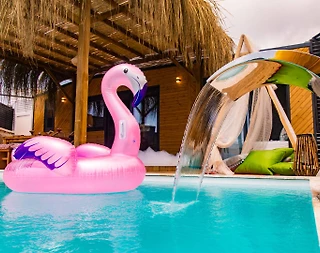 Kaş İslamlar'da Enfes Deniz Manzaralı, Özel Havuzlu, Tiny House - 4