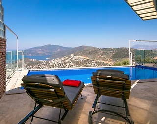 Kalkan Kördere'de Balayı Çiftlerine Uygun, Özel Havuzlu, Kiralık Villa - 4