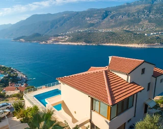 Kaş Andifli'de Deniz Manzaralı, Özel Havuzlu, 2+1 Kiralık Villa - 4