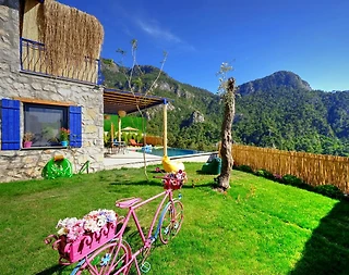 Fethiye Karaağaç'ta Harika Deniz Manzaralı, Özel Havuzlu, Şık Villa - 2