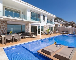 Kalkan Kördere'de Mükemmel Manzaralı, Özel Havuzlu, Oyun Odalı Villa - 5