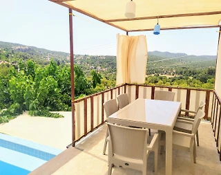 Kaş Çukurbağ'da Enfes Doğa Manzaralı, Özel Havuzlu, Yazlık Villa - 3