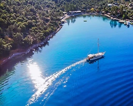 Kaş Kalkan'ın Muhteşem Maviliğinde, 2016 Yapımlı, 16 Metrelik Gulet - 2