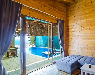 Kalkan Akbel'de Deniz Manzaralı, Özel Havuzlu, Kiralık Balayı Villası - 1