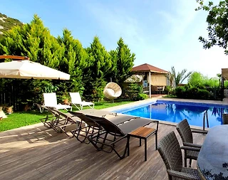 Kaş İslamlar'da Doğa Manzaralı, Özel Havuzlu, Modern Villa - 4