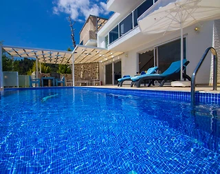 Kaş İslamlar'da Doğa ve Deniz Manzaralı, Özel Havuzlu, Balayı Villası - 5