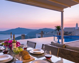 Kalkan Kördere'de Görülmeye Değer Manzaralı, Özel Havuzlu, Şık Villa - 5