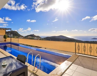 Kaş Bezirgan'da Deniz Manzaralı, Özel Havuzlu, 2+1 Villa - 5