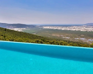 Kalkan Üzümlü'de Doğa Manzaralı, Özel Havuzlu, Lüks Balayı Villası - 5