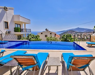 Kaş Kalkan'da Denize Yürüme Mesafesinde, Özel Havuzlu, Jakuzili Villa - 5