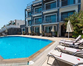 Bodrum Gümbet'te Deniz Manzaralı, Ortak Havuzlu , 1+1 Daire - 3