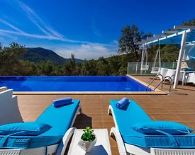 Kaş Üzümlü'de Doğa Manzaralı, Sonsuzluk Havuzlu, Lüks Villa - 3