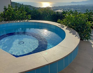 Alanya Kargıcak'ta Deniz Manzaralı, Özel Havuzlu, Jakuzili, Lüks Villa - 5