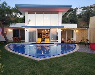 Kaş İslamlar'da Doğa İçerisinde, Özel Havuzlu, Sinema Odalı, Kiralık Villa - 1