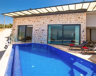 Kalkan Kördere'de Balayı Çiftlerine Uygun, Özel Havuzlu, Kiralık Villa - 1