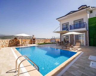 Seydikemer Kumluova'da Modern Tasarımlı, Özel Havuzlu, Jakuzili Villa - 3