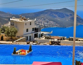 Kaş İslamlar'da Doğa ve Deniz Manzaralı, Özel Havuzlu, Kiralık Villa - 5