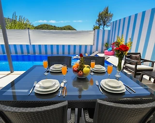 Kaş İkizce'de Doğa Manzaralı, Özel Havuzlu, Modern Villa - 5