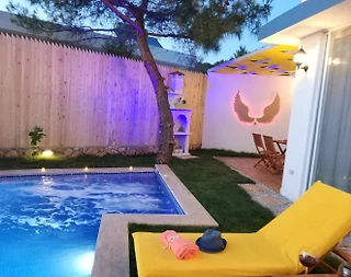 Kaş İslamlar'da Doğa İçerisinde, Özel Havuzlu, Sinema Odalı, Kiralık Villa - 4