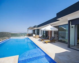 Kaş Bezirgan'da Deniz Manzaralı, Sonsuzluk Havuzlu, Jakuzili Villa - 2