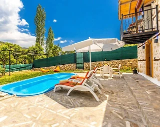 Kalkan İkizce'de Taş Mimarili, Özel Havuzlu, Geniş Bahçeli Villa - 4