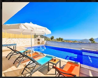 Kaş İslamlar'da Doğa İle İç İçe, Özel Havuzlu, Jakuzili, Kiralık Villa - 5