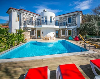 Marmaris Söğüt'te Tasarımıyla Büyüleyen, Özel Havuzlu, 8 Kişilik Villa - 1