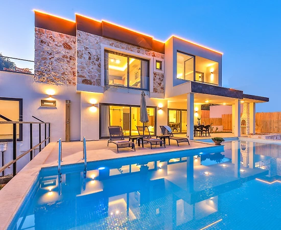 Kaş Pınarbaşı'nda Enfes Doğada, Özel Havuzlu, Saunalı, Lüks Villa - 1