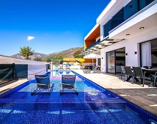 Kaş Üzümlü'de Çekirdek Ailelere Uygun, Özel Havuzlu, Lüks Villa - 4