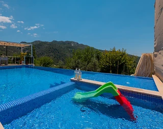 Kaş Kalkan'da Panoramik Deniz Manzaralı, Özel Havuzlu, Konforlu Villa - 5