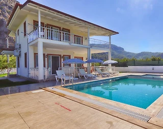 Ortaca Dalyan'da Doğa Manzaralı, Özel Havuzlu, Modern Tasarımlı Villa - 1