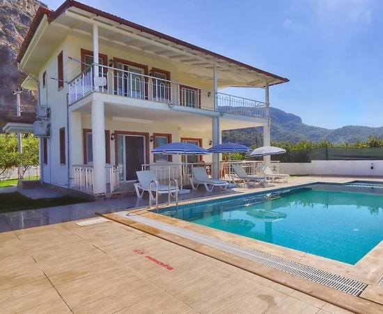 Ortaca Dalyan'da Doğa Manzaralı, Özel Havuzlu, Modern Tasarımlı Villa - 1