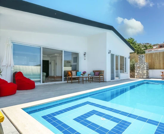 Kaş İslamlar'da Merkezi Konumda, Özel Havuzlu, Balayı Villası - 1