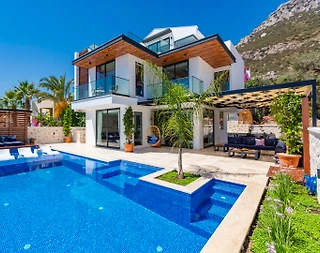 Kaş Kalkan'da Eşsiz Deniz Manzaralı, Özel Havuzlu, Saunalı Villa - 2