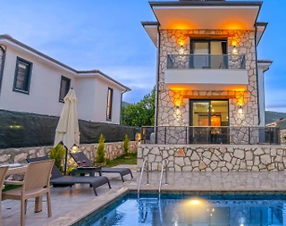 Kaş Andifli'de Çekirdek Ailelere Uygun, Özel Havuzlu, Modern Villa - 4