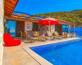 Kaş Yeşilköy'de Enfes Doğa İçerisinde, Özel Havuzlu, Kiralık Villa - 2