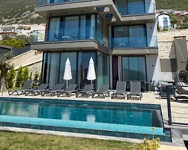 Kaş Kalkan'da Deniz Manzaralı, Sonsuzluk Havuzlu, Lüks Villa - 3