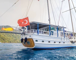 Muğla Marmaris Çıkışlı, 16 Kişilik, 8 Kabinli, Kaptanlı, Kiralık Gulet - 2
