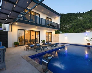 Kaş İslamlar'da Özenle Dekore Edilmiş, Özel Havuzlu, Kiralık Villa - 1