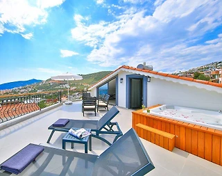 Kaş Kalkan'da Ferah Mimarili, Özel Havuzlu, Jakuzili Villa - 5