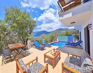 Kaş Çukurbağ'da Huzur Veren Doğada, Özel Havuzlu, Ferah Villa - 3