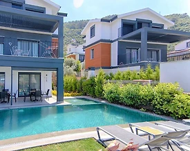 Fethiye Ölüdeniz'de Geniş Bahçeli, Özel Havuzlu, Jakuzili, Kiralık Villa - 3
