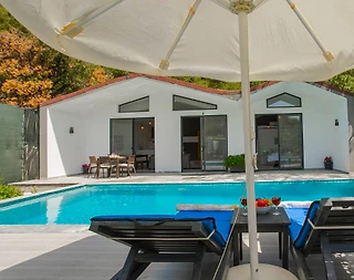Kaş İslamlar'da Doğa İçerisinde, Özel Havuzlu, Romantik Villa - 4