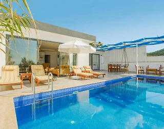 Kaş Üzümlü'de Eşsiz Doğa Manzaralı, Özel Havuzlu, Jakuzili Villası - 1