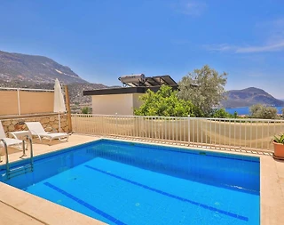 Kaş Kalkan'da Deniz Manzaralı, Özel Havuzlu, 6 Kişilik Lüks Villa - 5