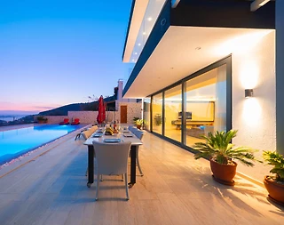 Kaş Kalkan'da Geniş Ailelere Uygun, Özel Havuzlu, Modern Villa - 5
