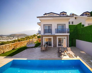 Seydikemer Kumluova'da Modern Tasarımlı, Özel Havuzlu, Jakuzili Villa - 4