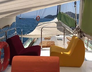 Muğla Fethiye, Lüks Tasarımlı 5 Kabinli Konforlu Gulet - 5