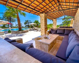 Kaş İslamlar'da Kalabalık Ailelere Uygun, Özel Havuzlu, Kiralık Villa - 4